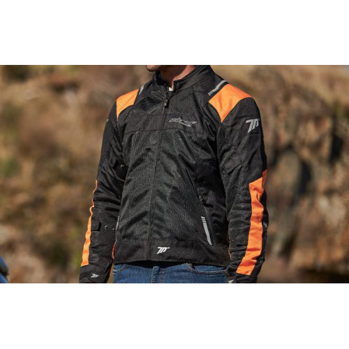Geaca (jacheta) barbati Racing vara Seventy model SD-JR52 culoare: negru/portocaliu 2