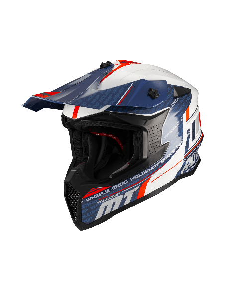 Casca enduro/offroad MT model Falcon S Ruler A15 alb lucios