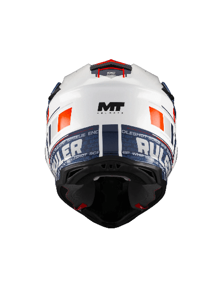 Casca enduro/offroad MT model Falcon S Ruler A15 alb lucios