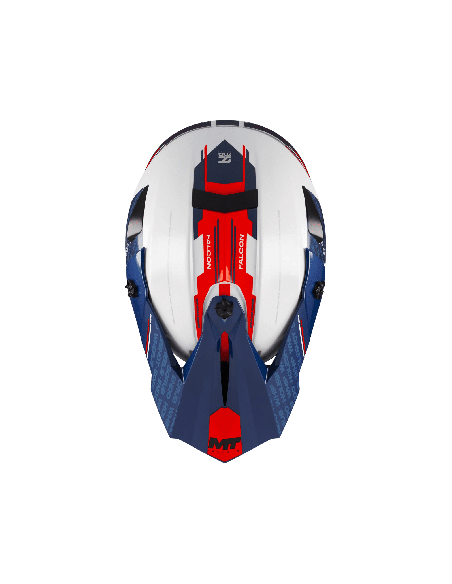Casca enduro/offroad MT model Falcon S Ruler A15 alb lucios