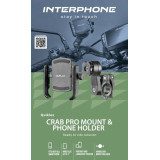 Suport telefon Interphone model Quiklox Crab Pro cu montaj pe ghidon