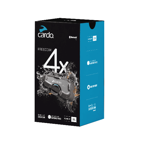 Sistem comunicatie moto complet Cardo model Freecom 4X single - kit 1 bucata (pentru 1 utilizator)