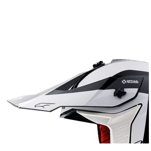 Cozoroc casca off road MT Falcon Warrior B0 alb lucios