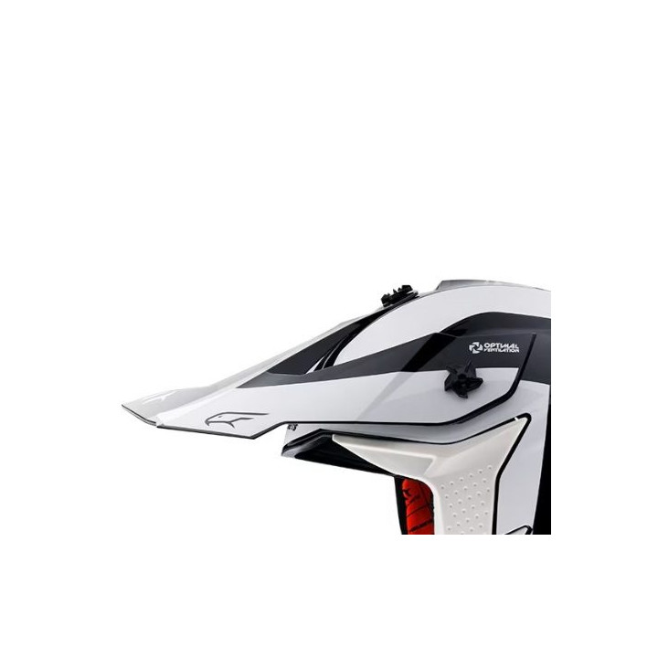 Cozoroc casca off road MT Falcon Warrior B0 alb lucios