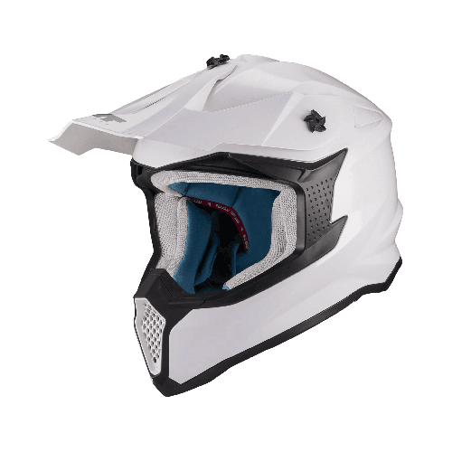 Casca enduro/offroad MT model Falcon S Pure A0 alb lucios
