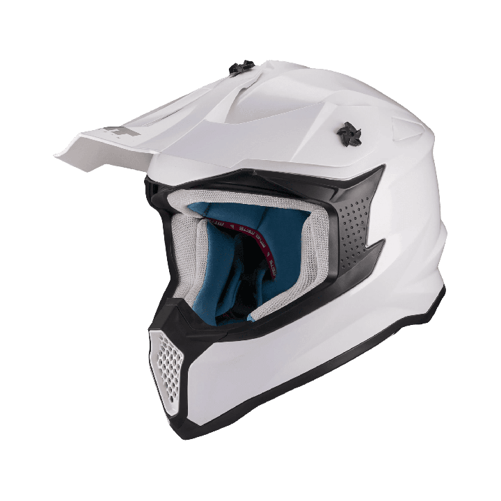 Casca enduro/offroad MT model Falcon S Pure A0 alb lucios