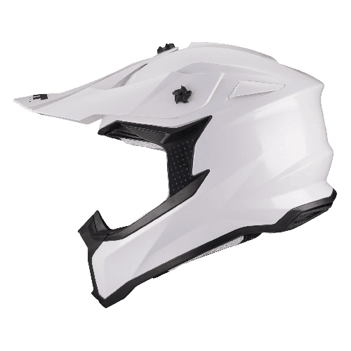 Casca enduro/offroad MT model Falcon S Pure A0 alb lucios 2