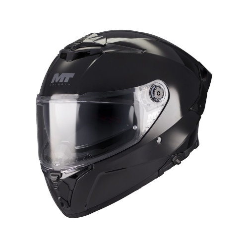 Casca integrala MT Thunder 4 R SV Pure A1 negru lucios (ochelari soare integrati) + lentila antiaburire Pinlock 70 cadou - tip v