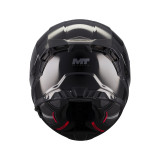Casca integrala MT Thunder 4 R SV Pure A1 negru lucios (ochelari soare integrati) + lentila antiaburire Pinlock 70 cadou - tip v
