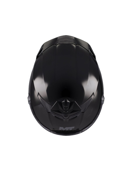 Casca integrala MT Thunder 4 R SV Pure A1 negru lucios (ochelari soare integrati) + lentila antiaburire Pinlock 70 cadou - tip v
