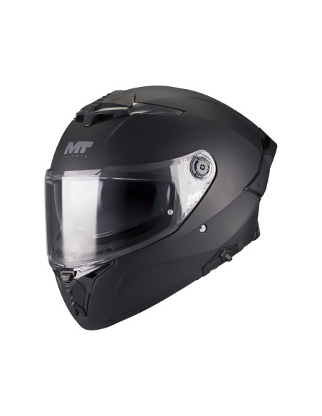 Casca integrala MT Thunder 4 R SV Pure A1 negru mat (ochelari soare integrati) + lentila antiaburire Pinlock 70 cadou - tip vizi