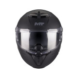 Casca integrala MT Thunder 4 R SV Pure A1 negru mat (ochelari soare integrati) + lentila antiaburire Pinlock 70 cadou - tip vizi