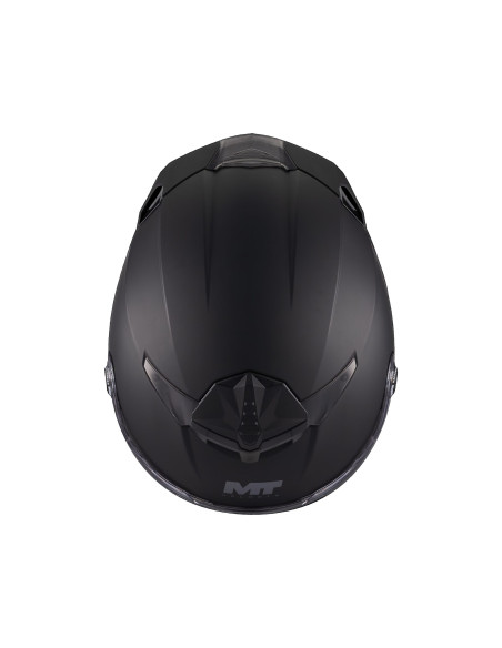 Casca integrala MT Thunder 4 R SV Pure A1 negru mat (ochelari soare integrati) + lentila antiaburire Pinlock 70 cadou - tip vizi