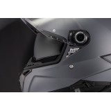 Casca integrala MT Thunder 4 R SV Pure A1 negru mat (ochelari soare integrati) + lentila antiaburire Pinlock 70 cadou - tip vizi