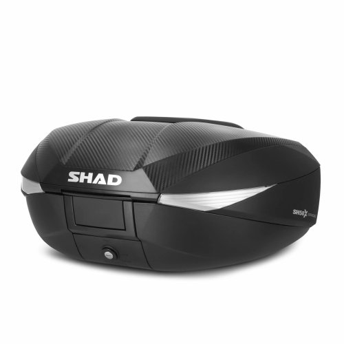 Cutie portbagaj (topcase) extensibila Shad model SH58X culoare: tip carbon (volum: 46-58 litri) – include placa de montaj 2