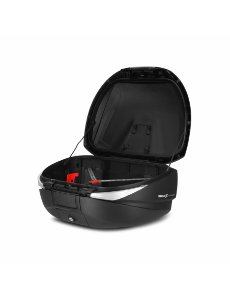 Cutie portbagaj (topcase) extensibila Shad model SH58X culoare: tip carbon (volum: 46-58 litri) – include placa de montaj