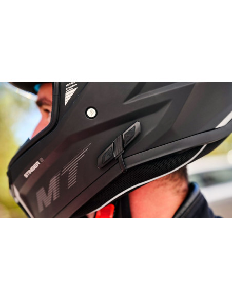 Sistem comunicare moto complet Bluetooth INTERCOM SENA model SENA 3S-Plus B – kit 1 bucata (pentru 1 utilizator)