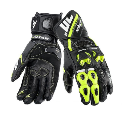 Manusi barbati racing vara Seventy model SD-R12 negru/galben