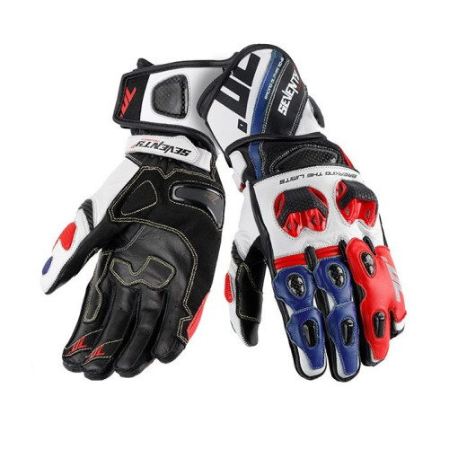 Manusi barbati racing vara Seventy model SD-R12 negru/rosu/albastru
