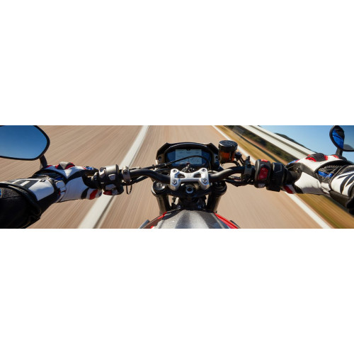 Manusi barbati racing vara Seventy model SD-R12 negru/rosu/albastru 2