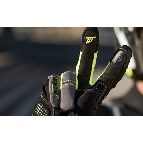 Manusi barbati Urban vara Seventy model SD-C48 negru/galben - degete tactile 2