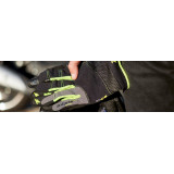 Manusi barbati Urban vara Seventy model SD-C48 negru/galben - degete tactile