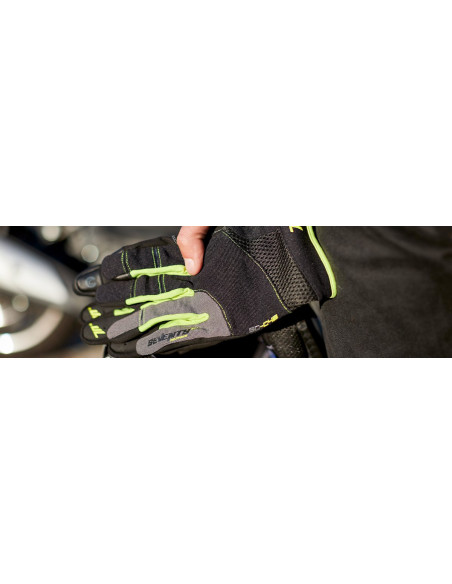 Manusi barbati Urban vara Seventy model SD-C48 negru/galben - degete tactile