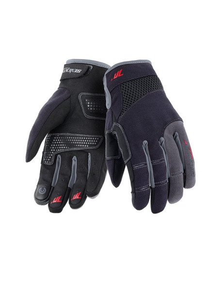 Manusi femei Urban vara Seventy model SD-C50 negru/gri - degete tactile