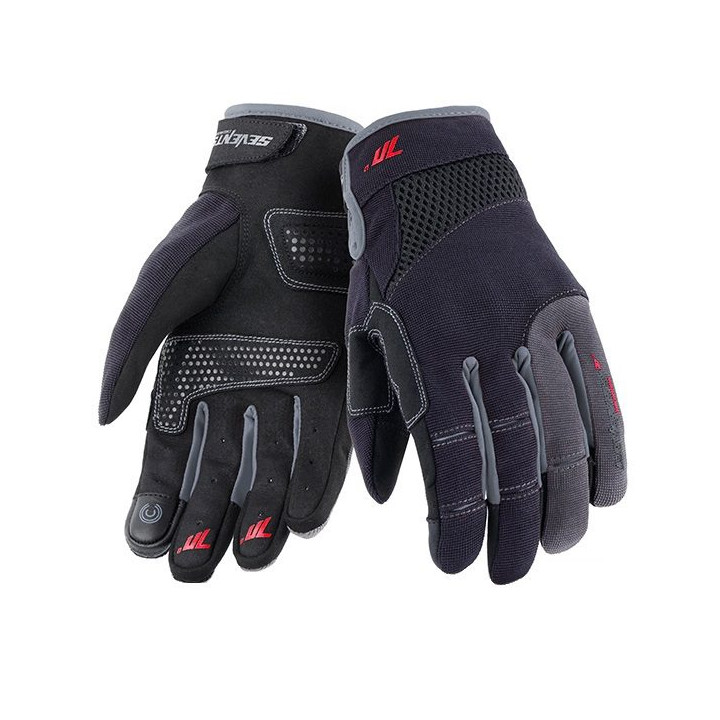 Manusi femei Urban vara Seventy model SD-C50 negru/gri - degete tactile