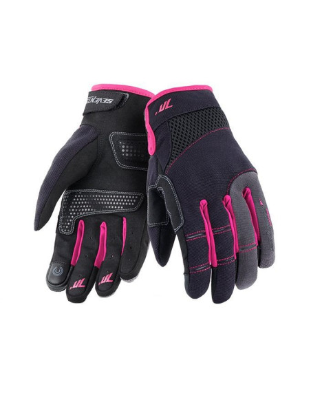 Manusi femei Urban vara Seventy model SD-C50 negru/roz - degete tactile