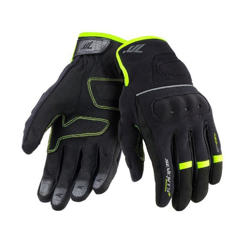 Manusi barbati Urban vara Seventy model SD-C54 negru/galben - degete tactile