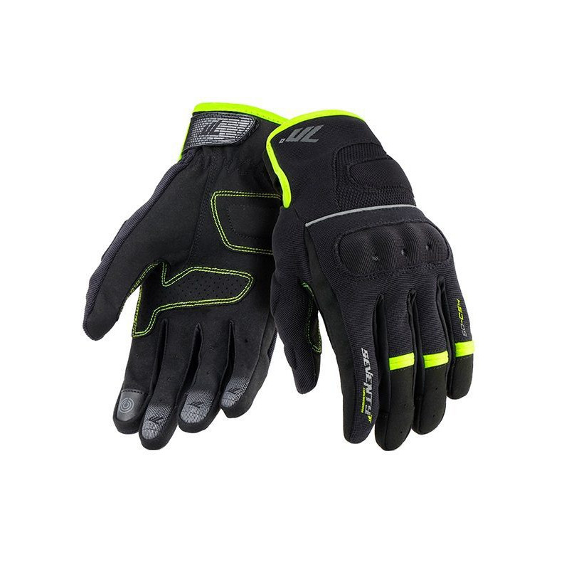Manusi barbati Urban vara Seventy model SD-C54 negru/galben - degete tactile