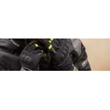 Manusi femei Urban vara Seventy model SD-C56 negru/galben fluor - degete tactile