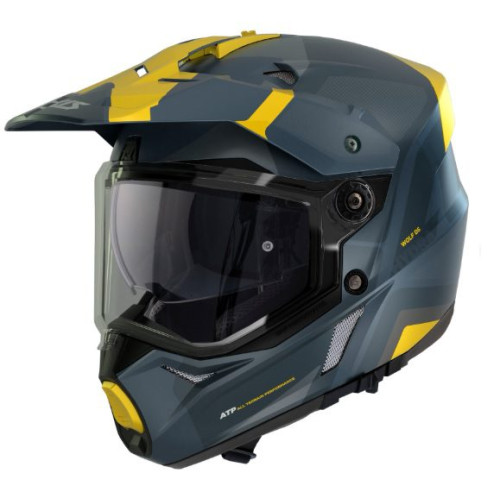 Casca adventure/touring/off road Axxis model Wolf DS Hydra C17 albastru mat - tip viziera: MT-V-20