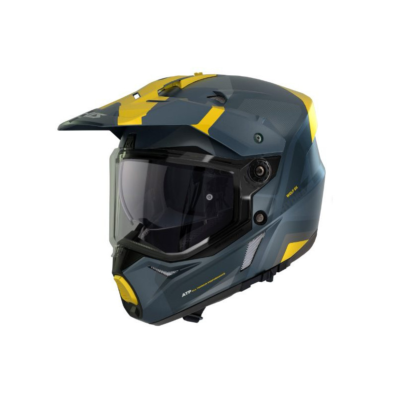 Casca adventure/touring/off road Axxis model Wolf DS Hydra C17 albastru mat - tip viziera: MT-V-20