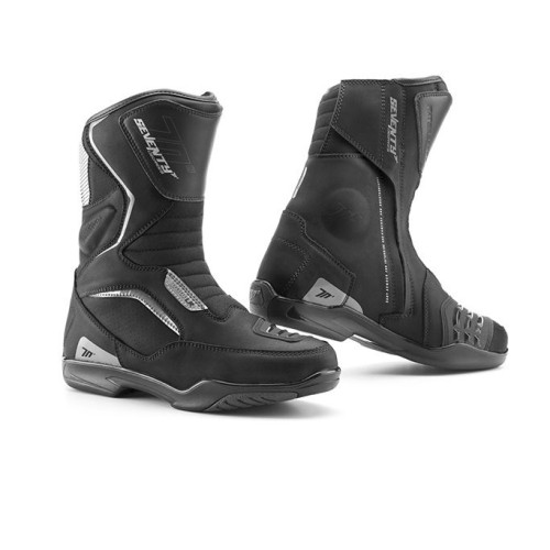 Ghete (cizme) moto Touring Unisex Seventy model SD-BT3 (varianta scurta a ghetelor SD-BT2) culoare: negru