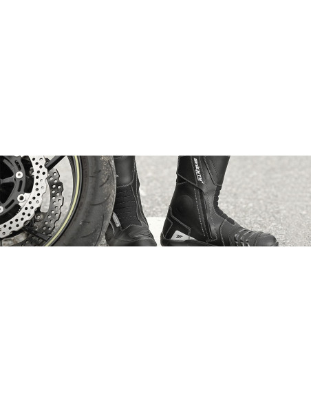 Ghete (cizme) moto Touring Unisex Seventy model SD-BT3 (varianta scurta a ghetelor SD-BT2) culoare: negru